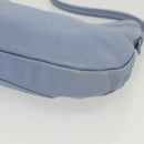 Salvatore Ferragamo Vala Shoulder Bag Leather Light Blue Silver Auth 137289-16