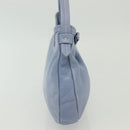 Salvatore Ferragamo Vala Shoulder Bag Leather Light Blue Silver Auth 137289-5