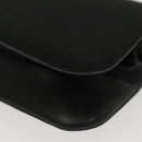 PRADA Shoulder Bag Nylon Leather Black Silver Auth 137290-16
