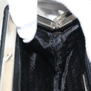 PRADA Shoulder Bag Nylon Leather Black Silver Auth 137290-19