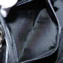 Christian Dior Montaigne Hand Bag Canvas Leather 2way Black Silver Auth 137291-24