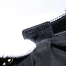 Christian Dior Montaigne Hand Bag Canvas Leather 2way Black Silver Auth 137291-12