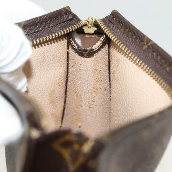 LOUIS VUITTON Monogram Poche Toilette 15 Pouch M47546 LV Auth 137296