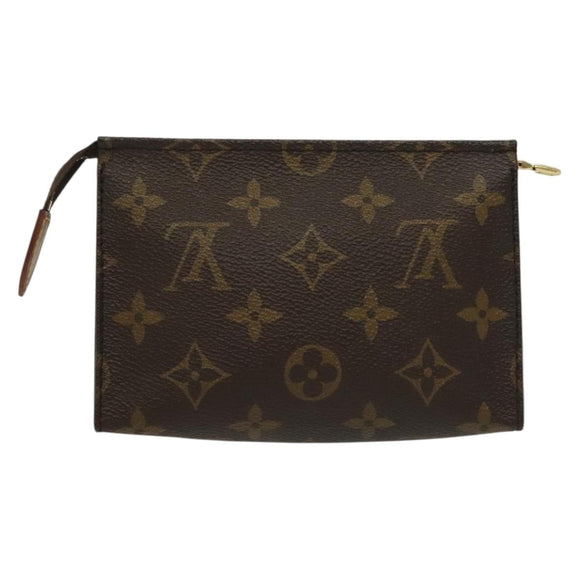 LOUIS VUITTON Monogram Poche Toilette 15 Pouch M47546 LV Auth 137296