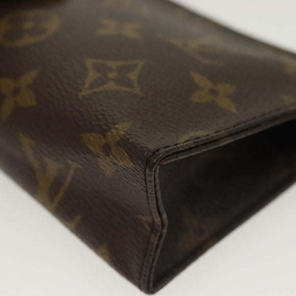 LOUIS VUITTON Monogram Poche Toilette 15 Pouch M47546 LV Auth 137296
