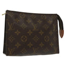 LOUIS VUITTON Monogram Poche Toilette 19 Pouch M47544 LV Auth 137297-1
