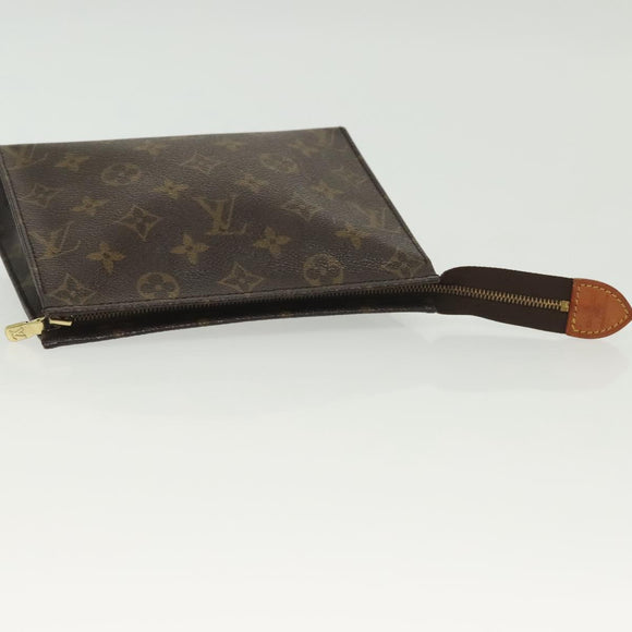 LOUIS VUITTON Monogram Poche Toilette 19 Pouch M47544 LV Auth 137297