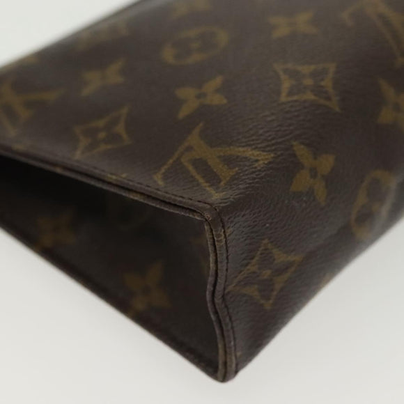 LOUIS VUITTON Monogram Poche Toilette 19 Pouch M47544 LV Auth 137297