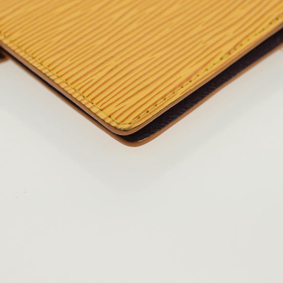 LOUIS VUITTON Epi Agenda PM Day Planner Cover Yellow R20059 LV Auth 137303