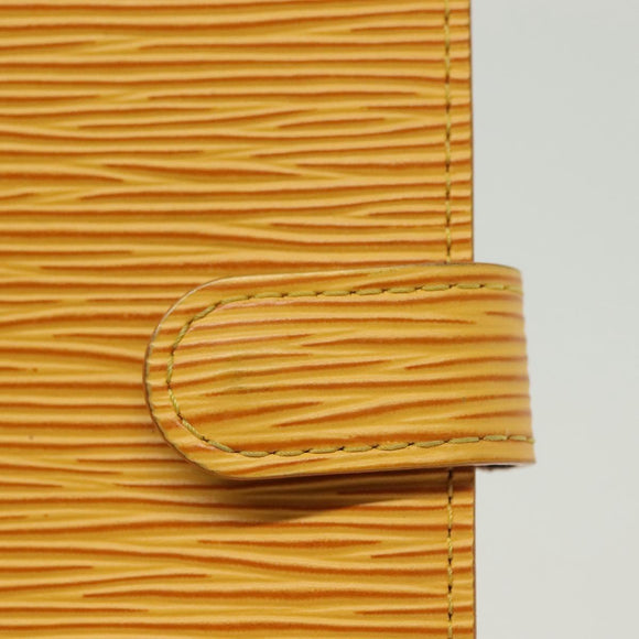 LOUIS VUITTON Epi Agenda PM Day Planner Cover Yellow R20059 LV Auth 137303