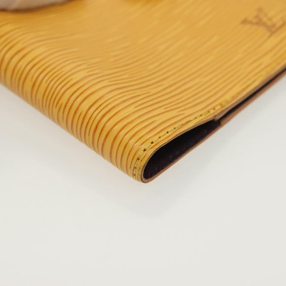 LOUIS VUITTON Epi Agenda PM Day Planner Cover Yellow R20059 LV Auth 137303