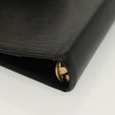 LOUIS VUITTON Epi Agenda MM Day Planner Cover Black R20042 LV Auth 137304-16