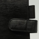 LOUIS VUITTON Epi Agenda MM Day Planner Cover Black R20042 LV Auth 137304-17