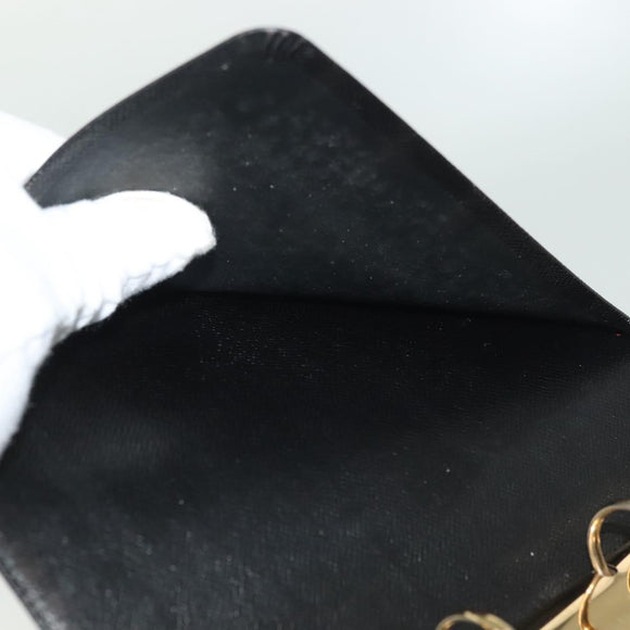 LOUIS VUITTON Epi Agenda MM Day Planner Cover Black R20042 LV Auth 137304