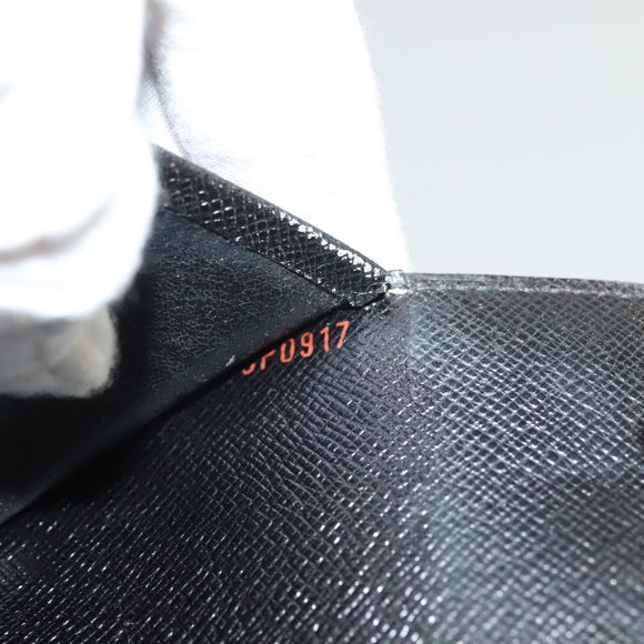 LOUIS VUITTON Epi Agenda MM Day Planner Cover Black R20042 LV Auth 137304