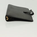 LOUIS VUITTON Epi Agenda MM Day Planner Cover Black R20042 LV Auth 137304-6