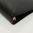 LOUIS VUITTON Epi Agenda MM Day Planner Cover Black R20042 LV Auth 137304-7