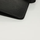 LOUIS VUITTON Epi Agenda MM Day Planner Cover Black R20042 LV Auth 137304-14