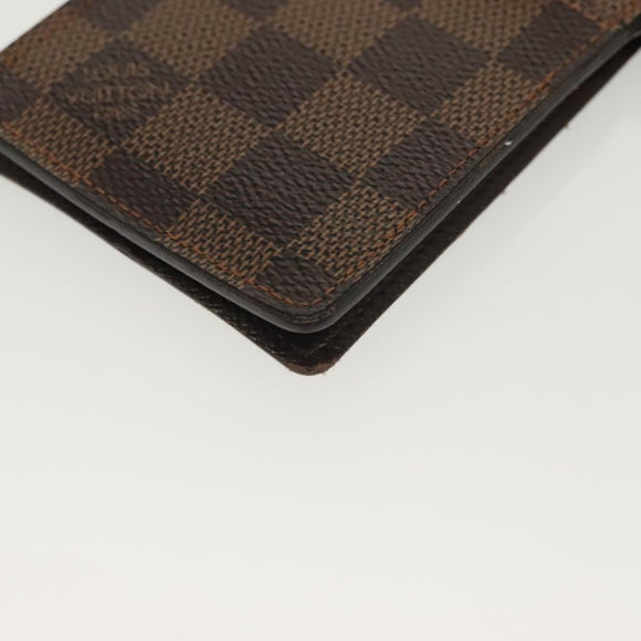 LOUIS VUITTON Damier Ebene Porte Cartes ID Bandouliere Case N60016 Auth 137306