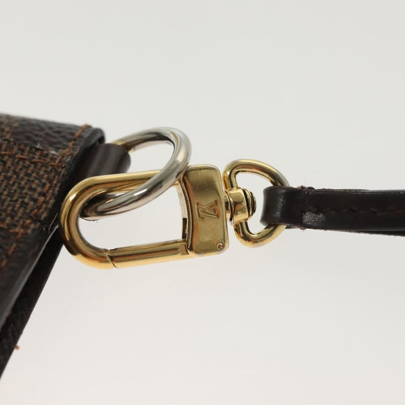 LOUIS VUITTON Damier Ebene Porte Cartes ID Bandouliere Case N60016 Auth 137306