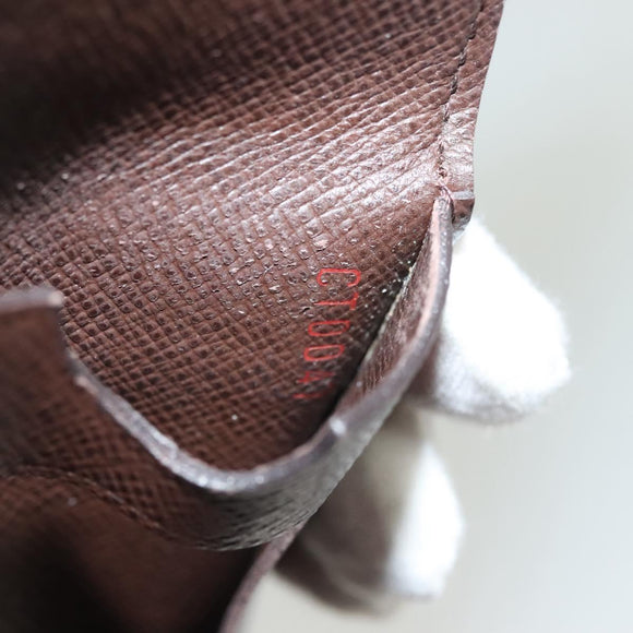 LOUIS VUITTON Damier Ebene Porte Cartes ID Bandouliere Case N60016 Auth 137306