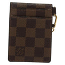 LOUIS VUITTON Damier Ebene Porte Cartes ID Bandouliere Case N60016 Auth 137306-2