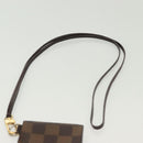 LOUIS VUITTON Damier Ebene Porte Cartes ID Bandouliere Case N60016 Auth 137306-14