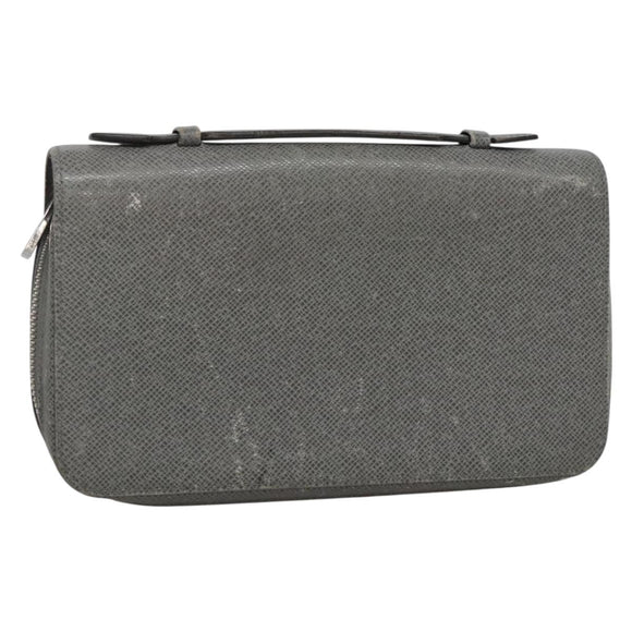 LOUIS VUITTON Taiga Zippy XL Long Wallet Gracie M42856 LV Auth 137308