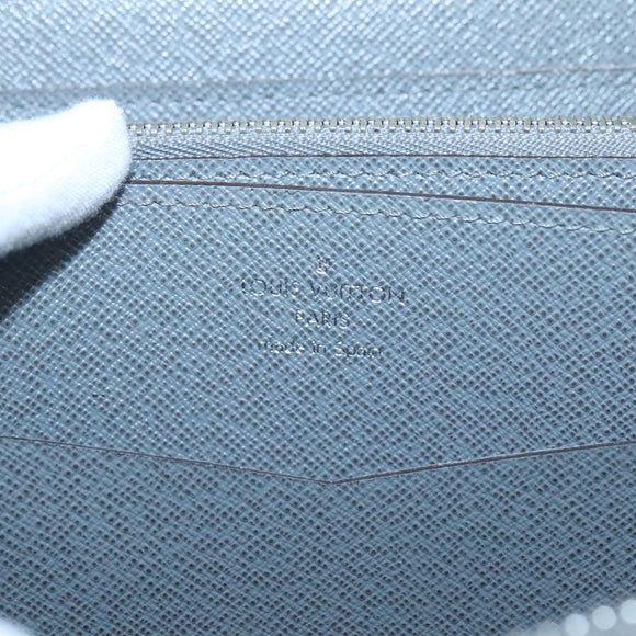 LOUIS VUITTON Taiga Zippy XL Long Wallet Gracie M42856 LV Auth 137308