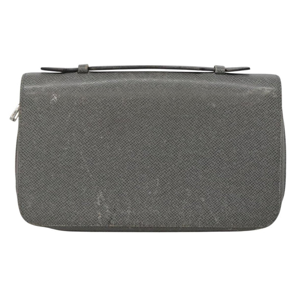 LOUIS VUITTON Taiga Zippy XL Long Wallet Gracie M42856 LV Auth 137308