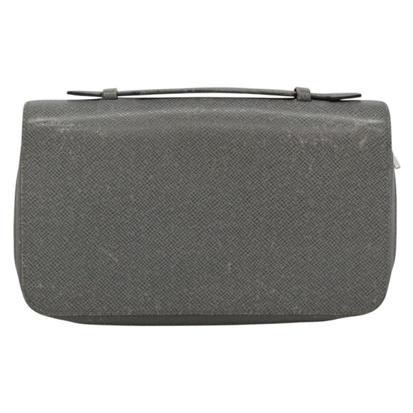 LOUIS VUITTON Taiga Zippy XL Long Wallet Gracie M42856 LV Auth 137308
