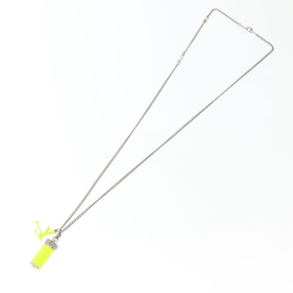 LOUIS VUITTON Collier LV Fluo Necklace metal Yellow Silver MP2143 LV Auth 137309