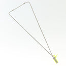 LOUIS VUITTON Collier LV Fluo Necklace metal Yellow Silver MP2143 LV Auth 137309-2