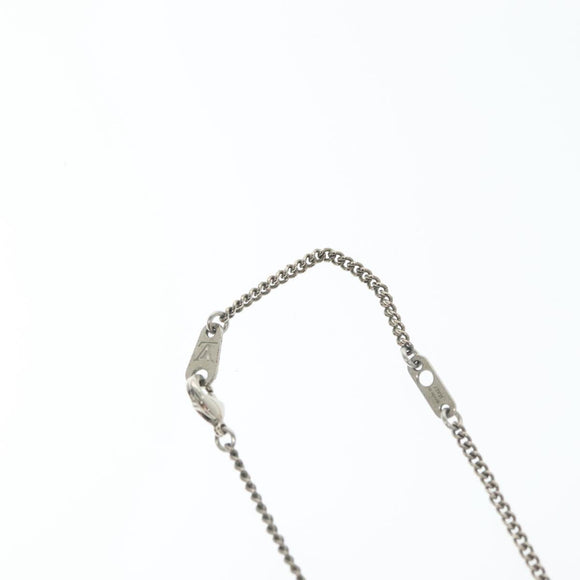 LOUIS VUITTON Collier LV Fluo Necklace metal Yellow Silver MP2143 LV Auth 137309