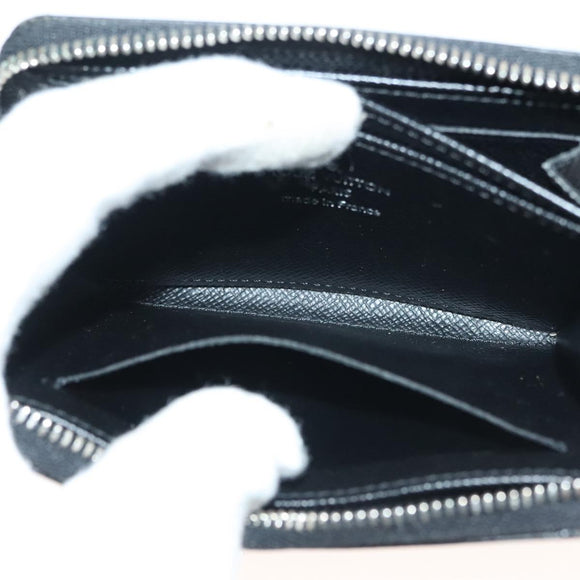 LOUIS VUITTON Damier Graphite Zippy Coin Purse N63076 LV Auth 137313