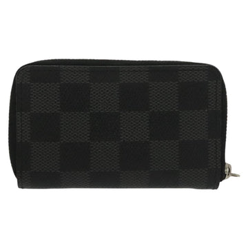 LOUIS VUITTON Damier Graphite Zippy Coin Purse N63076 LV Auth 137313 - 0