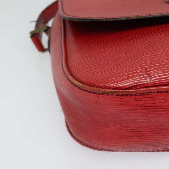 LOUIS VUITTON Epi Saint Cloud GM Shoulder Bag Red M52197 LV Auth 137330