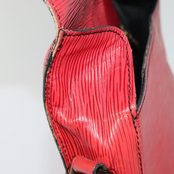 LOUIS VUITTON Epi Saint Cloud GM Shoulder Bag Red M52197 LV Auth 137330