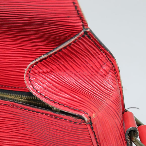 LOUIS VUITTON Epi Saint Cloud GM Shoulder Bag Red M52197 LV Auth 137330