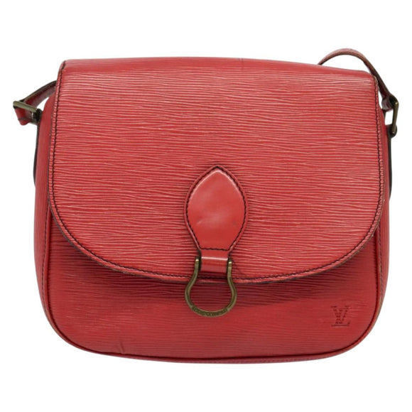 LOUIS VUITTON Epi Saint Cloud GM Shoulder Bag Red M52197 LV Auth 137330