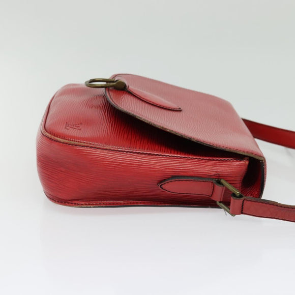 LOUIS VUITTON Epi Saint Cloud GM Shoulder Bag Red M52197 LV Auth 137330