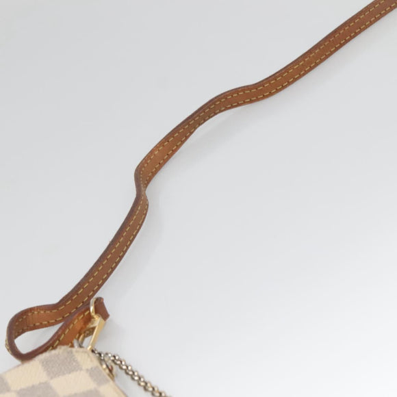 LOUIS VUITTON Damier Azur Eva Shoulder Bag 2way N55214 LV Auth 137332