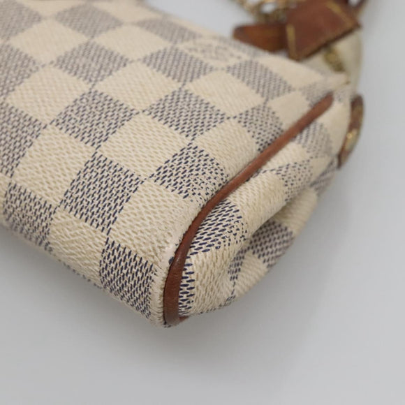 LOUIS VUITTON Damier Azur Eva Shoulder Bag 2way N55214 LV Auth 137332