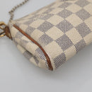 LOUIS VUITTON Damier Azur Eva Shoulder Bag 2way N55214 LV Auth 137332-16