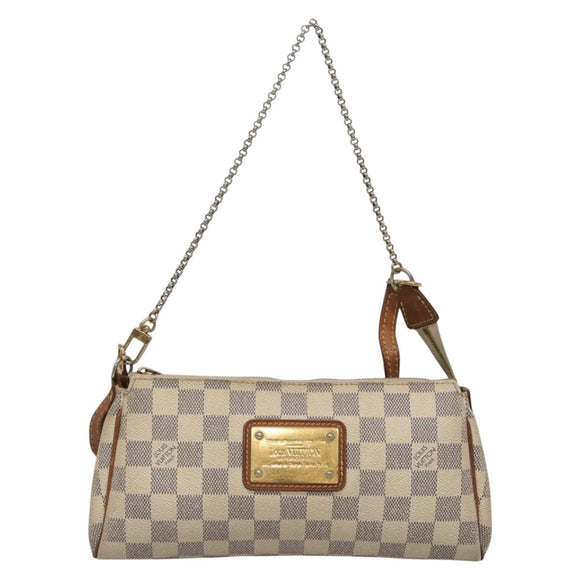 LOUIS VUITTON Damier Azur Eva Shoulder Bag 2way N55214 LV Auth 137332