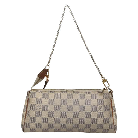 LOUIS VUITTON Damier Azur Eva Shoulder Bag 2way N55214 LV Auth 137332