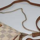 LOUIS VUITTON Damier Azur Eva Shoulder Bag 2way N55214 LV Auth 137332-14