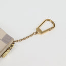 LOUIS VUITTON Damier Azur Pochette Cles Coin Purse N62659 LV Auth 137333V-8