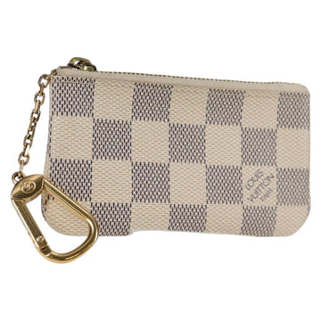 LOUIS VUITTON Damier Azur Pochette Cles Coin Purse N62659 LV Auth 137333V