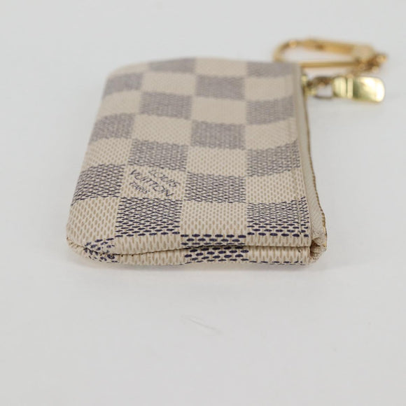LOUIS VUITTON Damier Azur Pochette Cles Coin Purse N62659 LV Auth 137333V